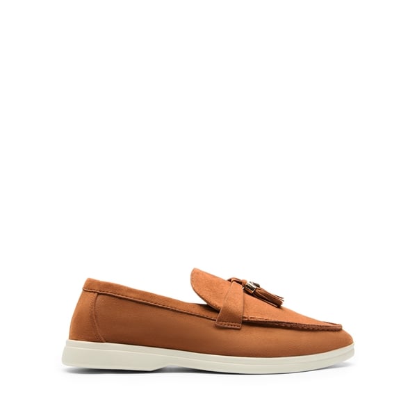 Slip On Casual Loafers - TAN-SUEDE - 3